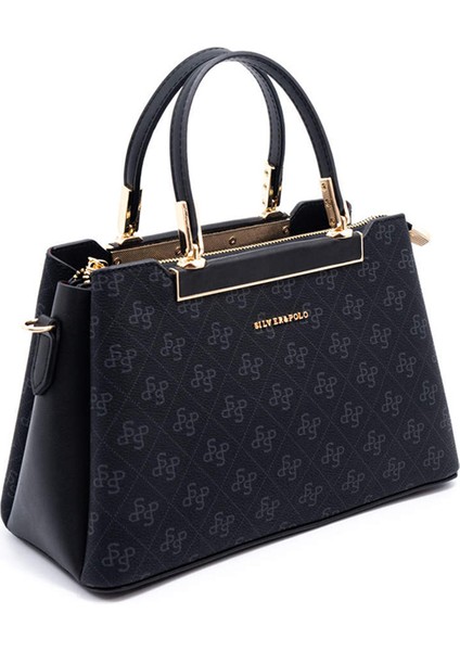 Kadın Omuz Çantası 913-46110 Sılver Polo Bayan Çantası M178 Siyah-Mat Siyah fiyatları