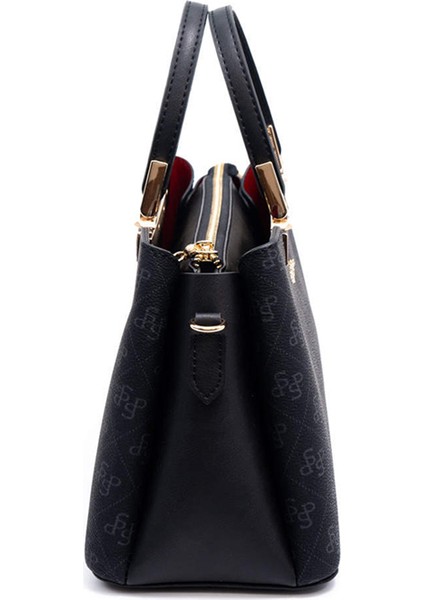 Kadın Omuz Çantası 913-46110 Sılver Polo Bayan Çantası M178 Siyah-Mat Siyah modelleri