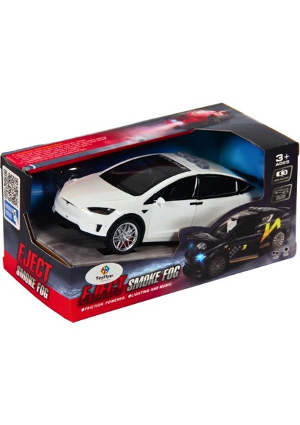 Işıklı Sesli Duman Çıkaran Sürtmeli Spor Araba Tsp-1b