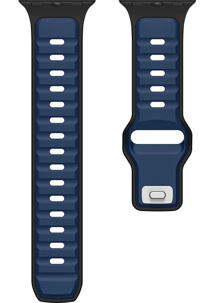 Xiaomi Watch S1 Uyumlu 22MM Yeni Tasarım Silikon KORDON-135 Lacivert-Siyah fiyatları