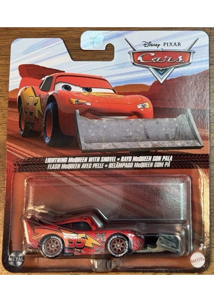 Disney Pixar Cars Lightning Mcqueen With Shovel Metal Diecast Araba