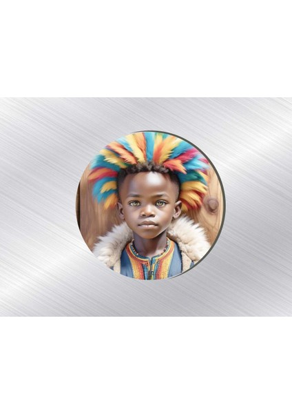 3 Adet 6x6 cm Uv Baskılı Ahşap Magnet V14