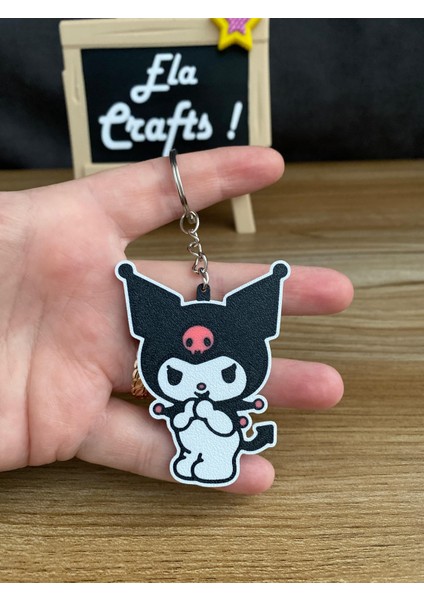 3D Kuromi Anahtarlık – Sevimli ve Dekoratif Anahtarlık, Özel Tasarım Hediyelik modelleri