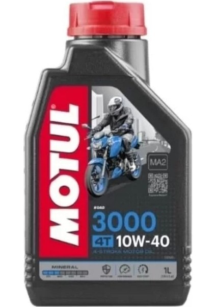 2024 Yılı Üretimi 3000 10W40 4t Ma2 Mineral 1 Lt Motosiklet Yağı