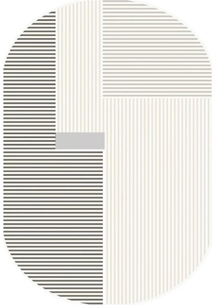 Dijital Kaymaz Yıkanabilir Çizgili Oval Gri Salon Halısı Mutfak Halısı Koridor Halısı Balkon Halısı DC-4287 fiyatları