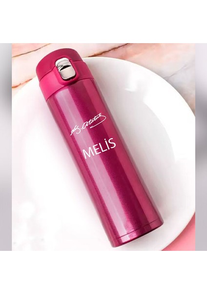 Kişiye Özel Lazer Baskılı 500ML Çelik Imza Baskılı Termos – Sızdırmaz, Vakumlu, Kilitli Kapak fiyatları