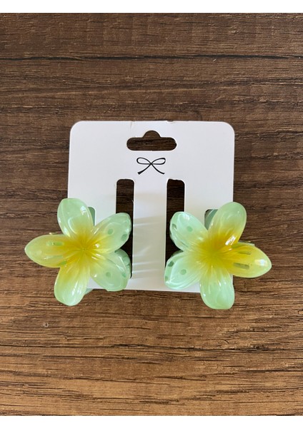 Kadın Çocuk 2 Adet Lotus Çiçeği Mandal Toka Kıskaçlı Toka Küçük Boy Renkli Rengarenk