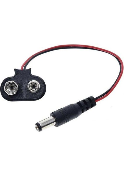 9 Volt 2.1 mm Jacklı Pil Başlığı (IC-232A)