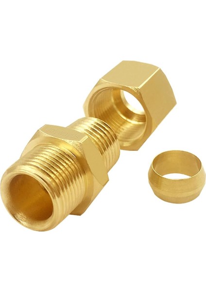 Pirinç Tek Taraf Yüksüklü Nipel 1/4'' x 6 mm Od Sıkıştırma Birliği Boru Bağlantı Parçası fırsatları