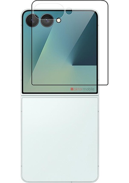 Galaxy Z Flip 7 Uyumlu Ekran Koruyucu Temperli Cam Tam Kapatan 9h Koruma