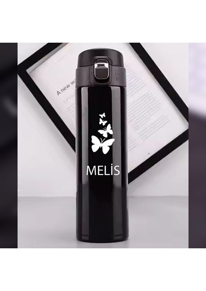 Kişiye Özel Lazer Baskılı 500ML Çelik Kelebek Baskılı Termos – Sızdırmaz, Vakumlu, Kilitli Kapak fiyatları