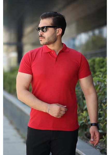 Erkek Kısa Kollu Yakalı Tişört