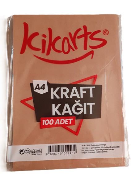 Kikarts - Kraft Kağıt - A4 - 100'LÜ - 70 gr