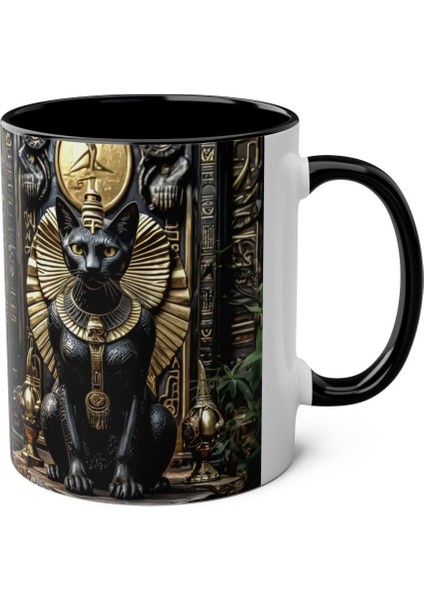 Antik Mısır Kedisi Tanrıça Bastet Baskılı Kupa fiyatları