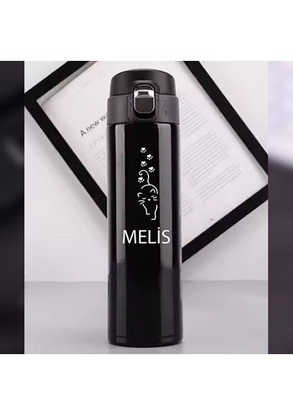 Kişiye Özel Lazer Baskılı 500ML Çelik Kedi Baskılı Termos – Sızdırmaz, Vakumlu, Kilitli Kapak fiyatları