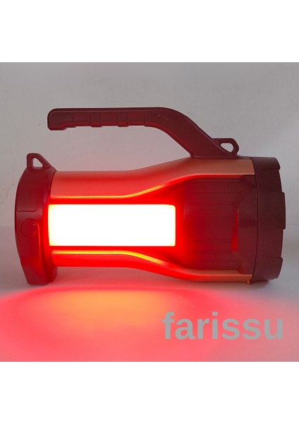 Güneş Enerjili, 7 Farklı Moda Sahip 10W LED Aydınlatma Solar Panelli Acil Durum El Feneri