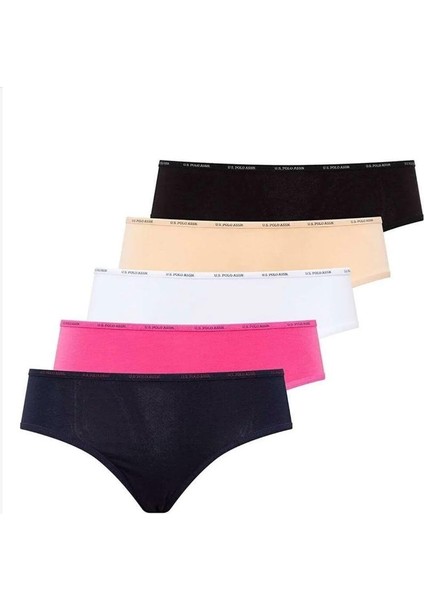 Kadın Çok Renkli 5'li Yüksek Bel Slip