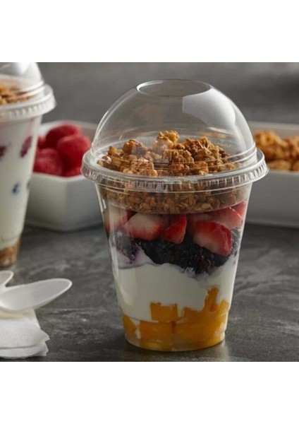 Pet Plastik Limonata Milkshake Bardağı Bombe Kapaklı 350 cc (25 Adet) fiyatları