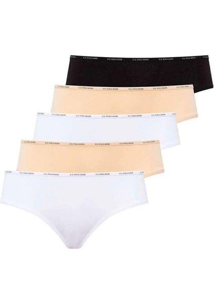 Kadın Çok Renkli 5'li Yüksek Bel Slip