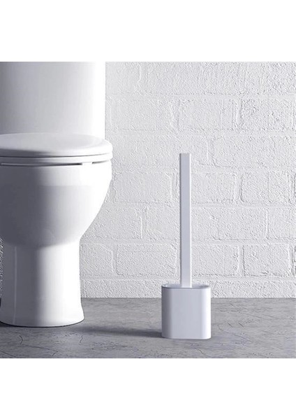 Duvara Monte Edilebilir Kapaklı Askılı Klozet Yumuşak Silikon Başlıklı Tuvalet Fırçası Seti modelleri