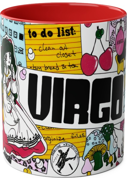 Başak Burcu Baskılı Kupa Bardak