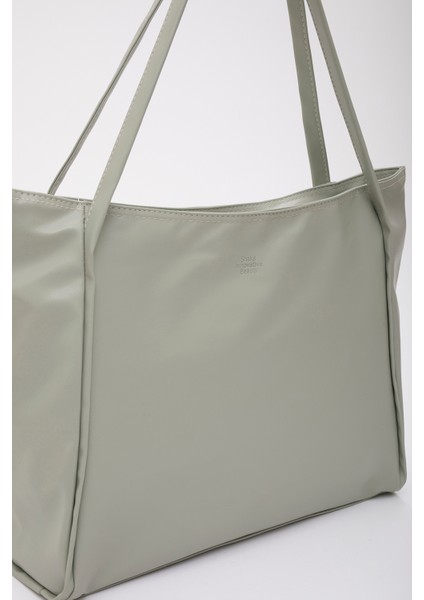 Mint Yeşil SHK90 Suni Deri Iç Bölmeli Fermuarlı El, Kol ve Omuz Shopper Çanta indirimleri