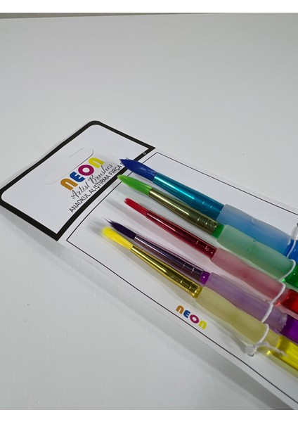 Neon 5'li Anaokul Alıştırma Fırça Seti Hkd - 150