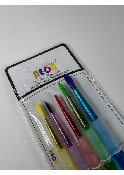 Neon 5'li Anaokul Alıştırma Fırça Seti Hkd - 150 fiyatları