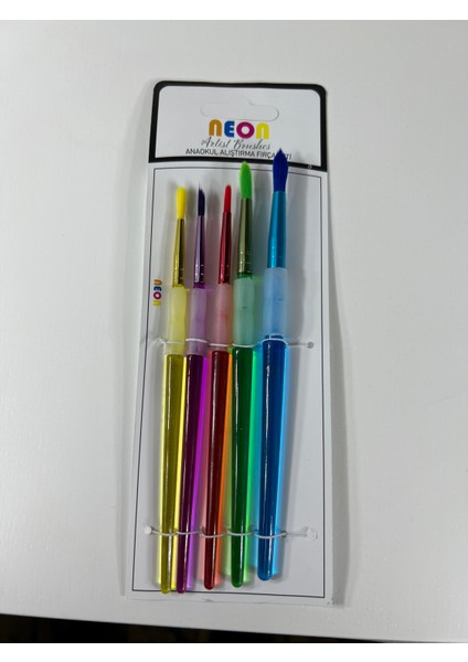 Neon 5'li Anaokul Alıştırma Fırça Seti Hkd - 150 fırsatları