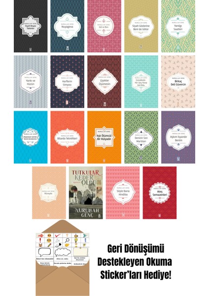 Nurullah Genç 19 Kitap Seti + Okuma Sticker'ları