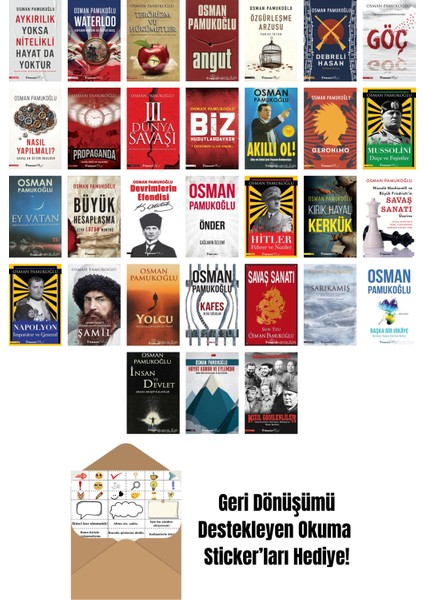 Osman Pamukoğlu 31 Kitap Seti + Okuma Sticker'ları