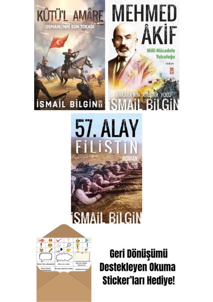 Ismail Bilgin 3 Kitap Seti + Okuma Sticker'ları