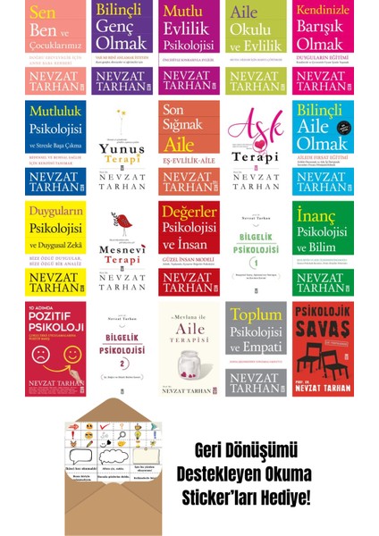 Nevzat Tarhan 20 Kitap Seti + Okuma Sticker'ları