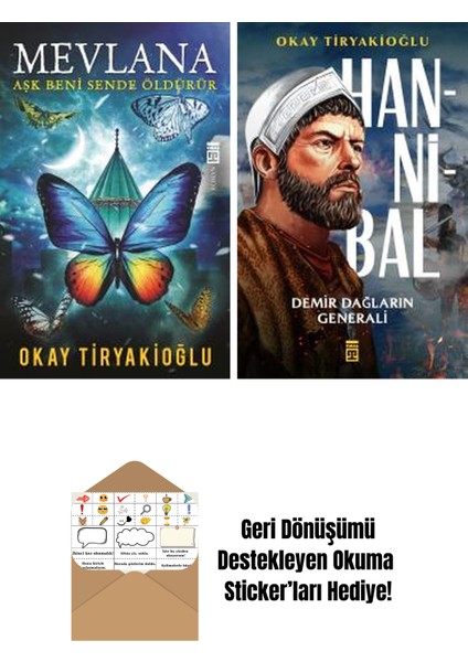 Okay Tiryakioğlu 2 Kitap Seti + Okuma Sticker'ları