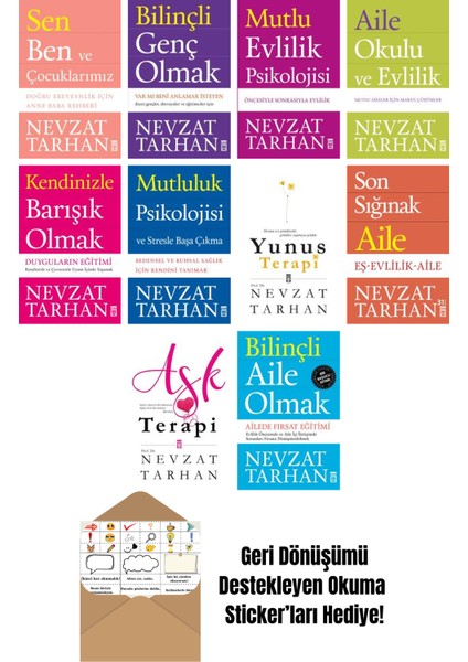 Nevzat Tarhan 10 Kitap Seti + Okuma Sticker'ları