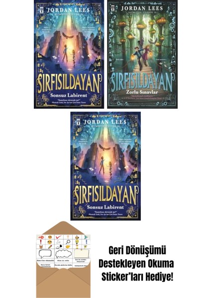 Jordan Lees 3 Kitap Seti + Okuma Sticker'ları