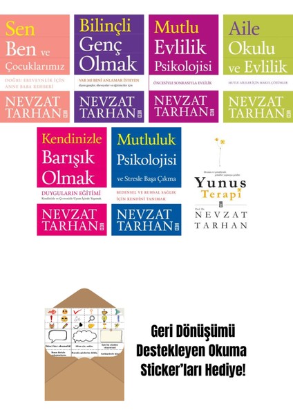 Nevzat Tarhan 7 Kitap Seti + Okuma Sticker'ları