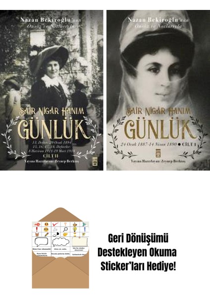 Şair Nigâr Hanım 2 Kitap Seti + Okuma Sticker'ları