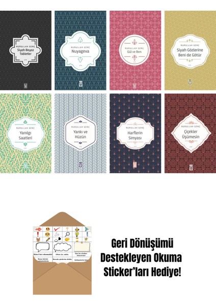 Nurullah Genç 8 Kitap Seti + Okuma Sticker'ları
