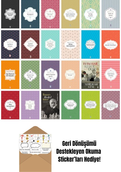 Nurullah Genç 24 Kitap Seti + Okuma Sticker'ları