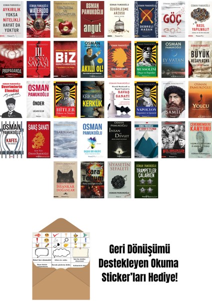 Osman Pamukoğlu 36 Kitap Seti + Okuma Sticker'ları