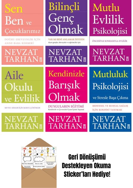 Nevzat Tarhan 6 Kitap Seti + Okuma Sticker'ları