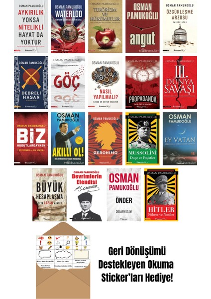 Osman Pamukoğlu 19 Kitap Seti + Okuma Sticker'ları