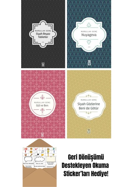 Nurullah Genç 4 Kitap Seti + Okuma Sticker'ları