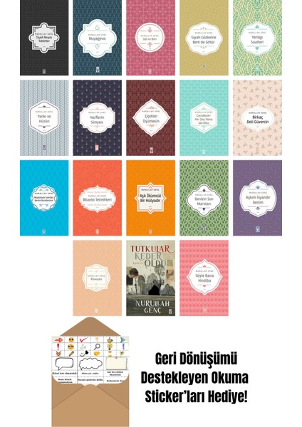 Nurullah Genç 18 Kitap Seti + Okuma Sticker'ları