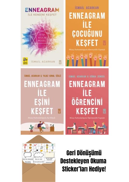 Ismail Acarkan 4 Kitap Seti + Okuma Sticker'ları