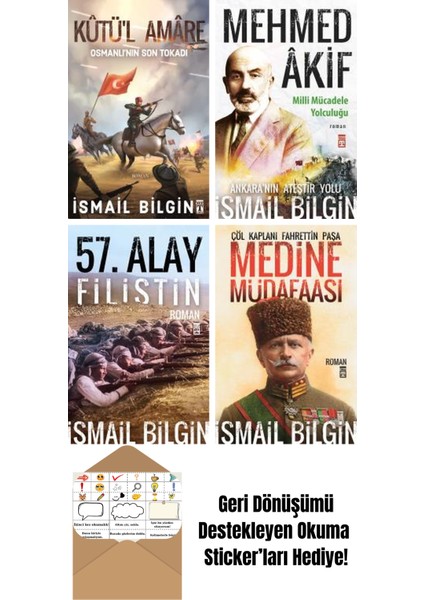 Ismail Bilgin 4 Kitap Seti + Okuma Sticker'ları