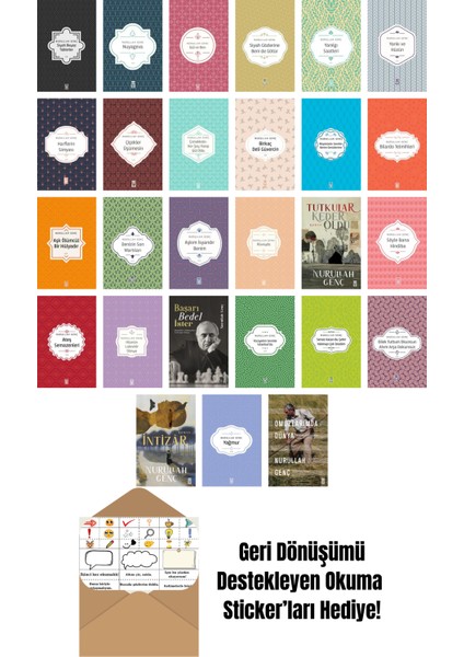 Nurullah Genç 27 Kitap Seti + Okuma Sticker'ları