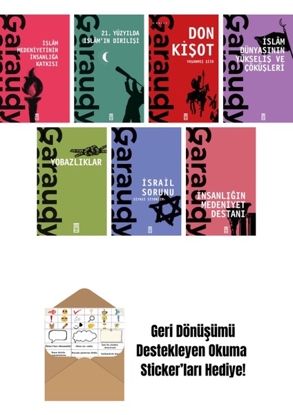 Roger Garaudy 7 Kitap Seti + Okuma Sticker'ları