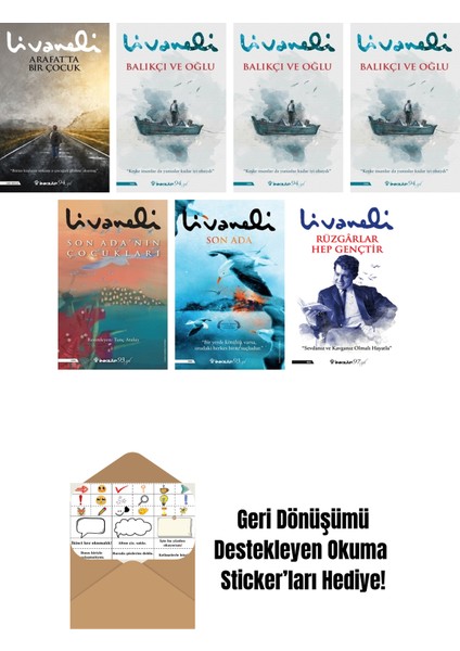 7 Kitap Seti + Okuma Sticker'ları - Zülfü Livaneli